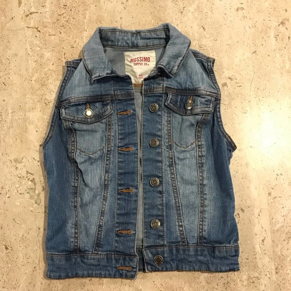 Mossimo Blue Denim Jean Vest Size XS - Picture 1 of 4